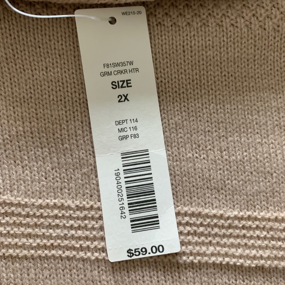 Westbound Cowl Neck Sweater Size 2X - Picture 4 of 8